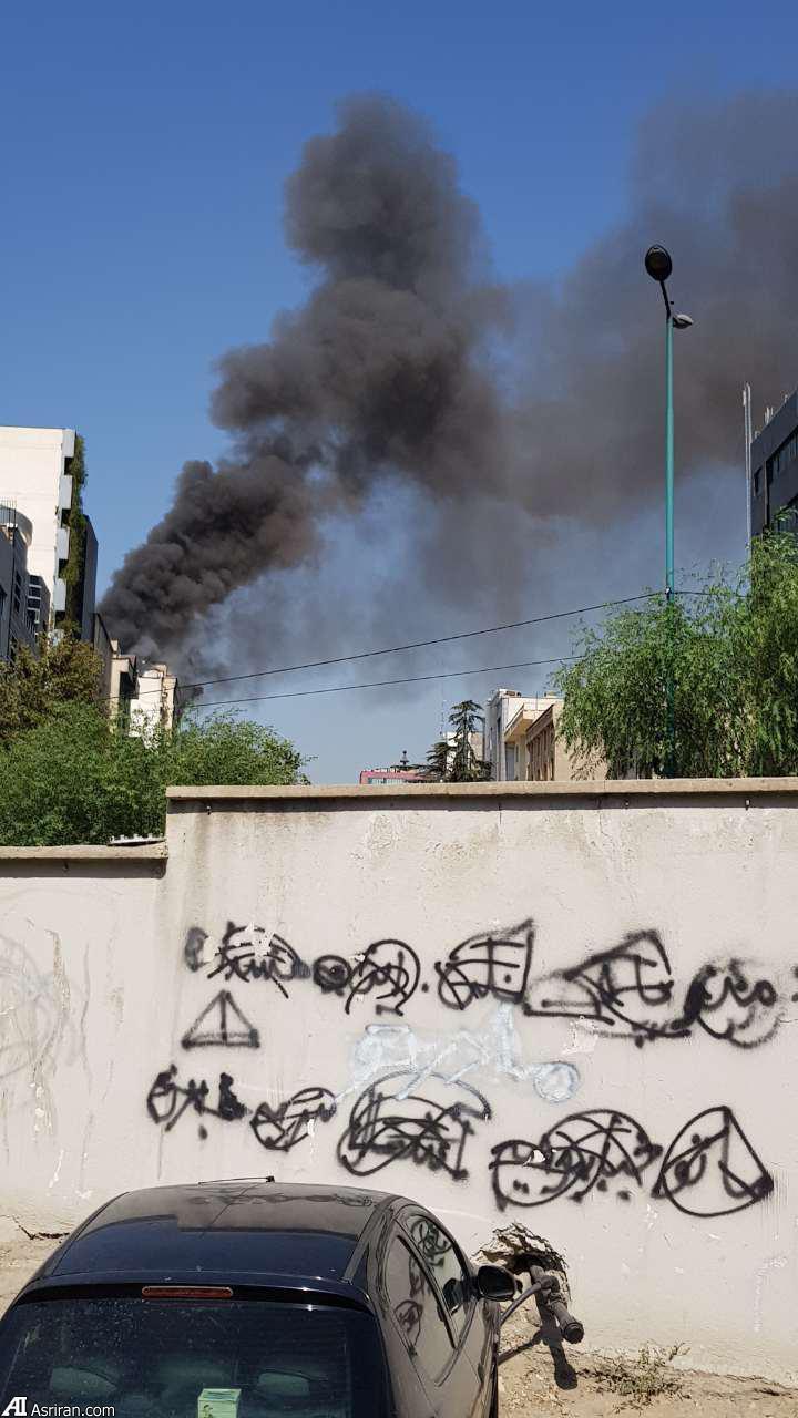 آتش سوزی ساختمان شرکت توسعه صنایع نفت قشم