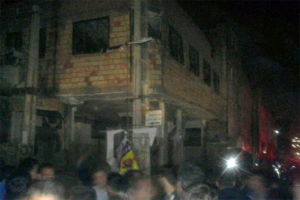 انفجار گاز در یک حسینیه در شهر صالحیه