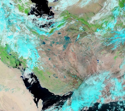 گزارش ناسا از بارش‌ها در ایران