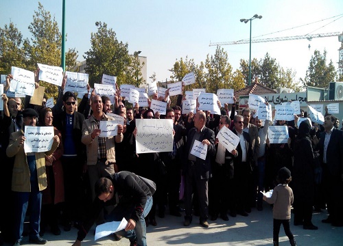 تجمع 600 نفری ساکنان 