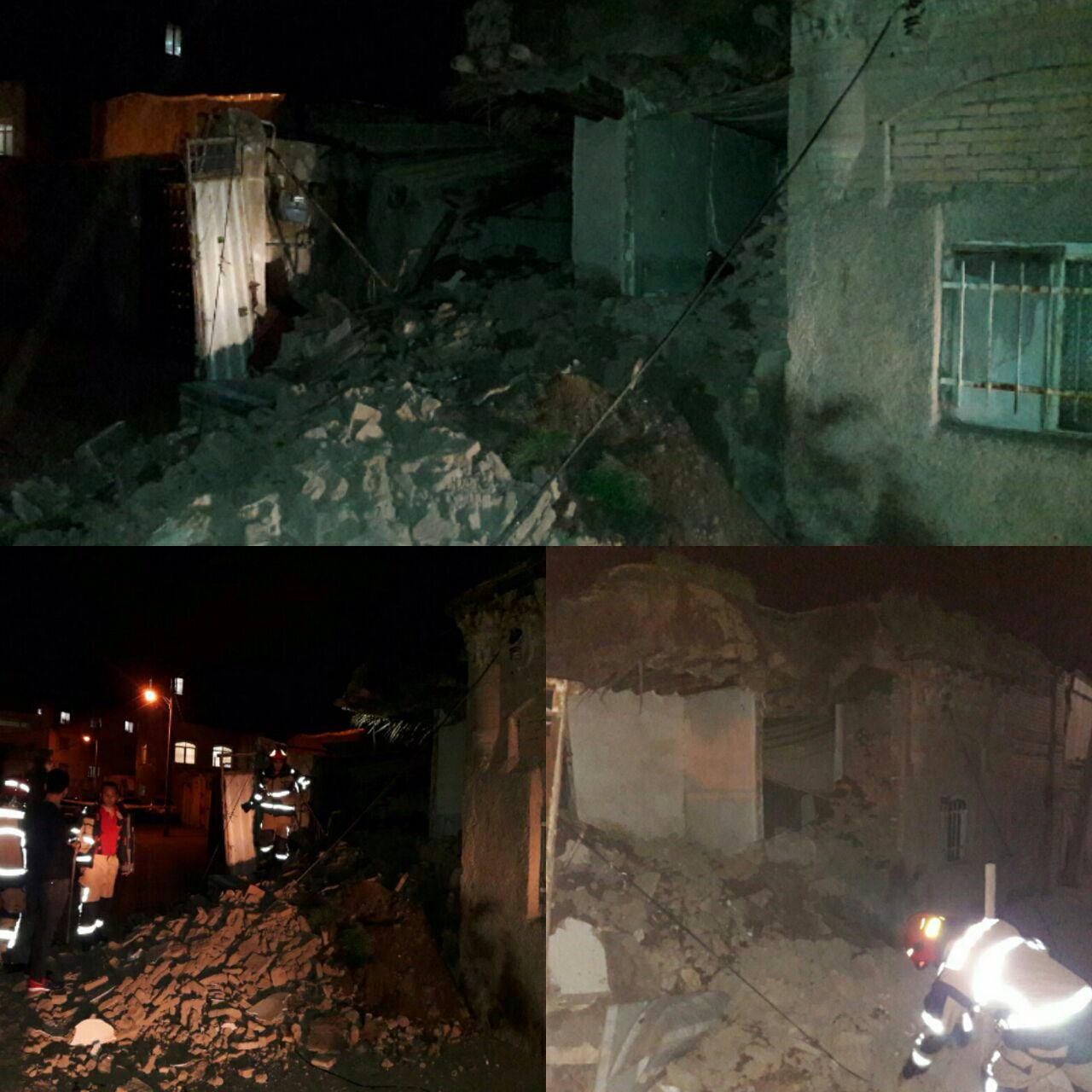 ساختماني در قزوين بدليل فرسودگي فرو ريخت ساختماني در قزوين بدليل فرسودگي فرو ريخت