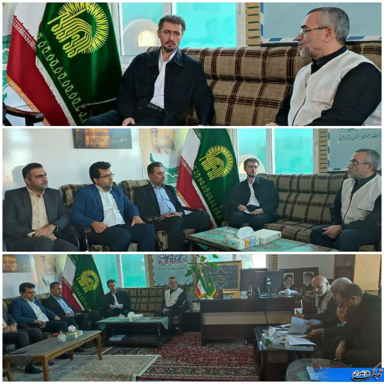 دیدار مدیر کل کمیته امداد مازندران با مسئول کانون&zwnj;های خدمت رضوی استان