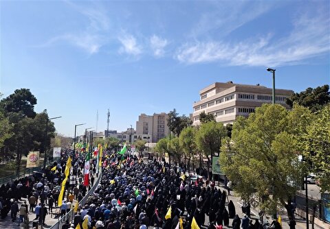 راهپیمایی پرشور مردم استان تهران در روز قدس +تصاویر