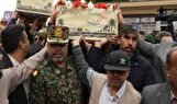 مراسم استقبال از ۵ شهید گمنام در بوشهر برگزار شد/ بارش شدید باران هم مانع از حضور مردم نشد